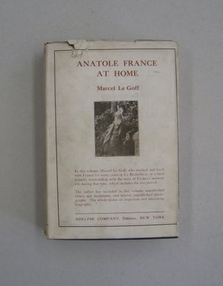 Item #59004 Anatole France at Home. Marcel Le Goff