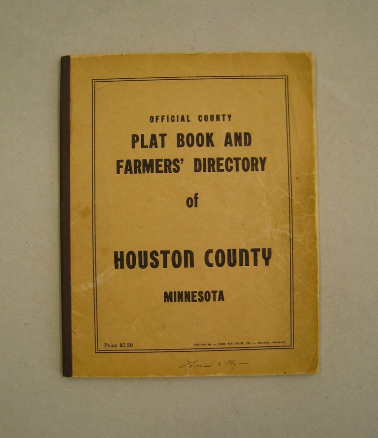 Item #59857 Official County Plat book and Rural Directory of Houston County, Minnesota.