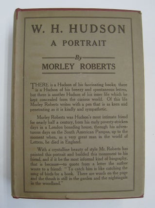 Item #60046 W. H. Hudson A Portrait. Morley Roberts
