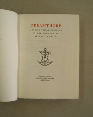 Dreamthorp A Book of Essays Written in the Country.