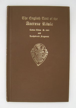 Item #60448 The English Text of the Ancrene Wisse. Frances M. Mack