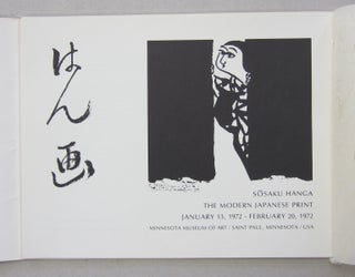Sosaku Hanga The Modern Japanese Print January 13, 1972 - February 20, 1972.