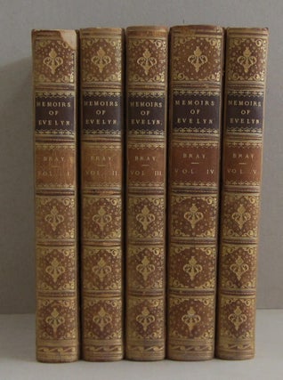 Memoirs of John Evelyn, Esq. F. R. S. Author of "Sylva," &c. &c. Comprising His Diary, from 1641 to 1705-6, and a Selection of his Familiar Letters 5 volume set.