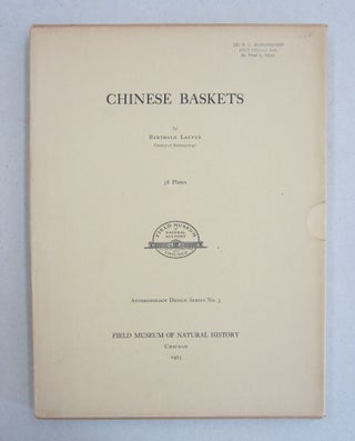 Item #61332 Chinese Baskets. Berthold Laufer