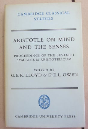 Item #61583 Aristotle on Mind and the Senses : Proceedings of the Seventh Symposium...