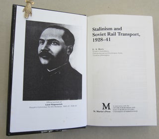 Stalinism and Soviet Rail Transport, 1928-41.