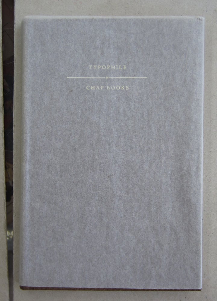 Item #62369 Bibliography of the Typophile Chap Books 1935-1992. Charles B. Brannis John F. Rathe.