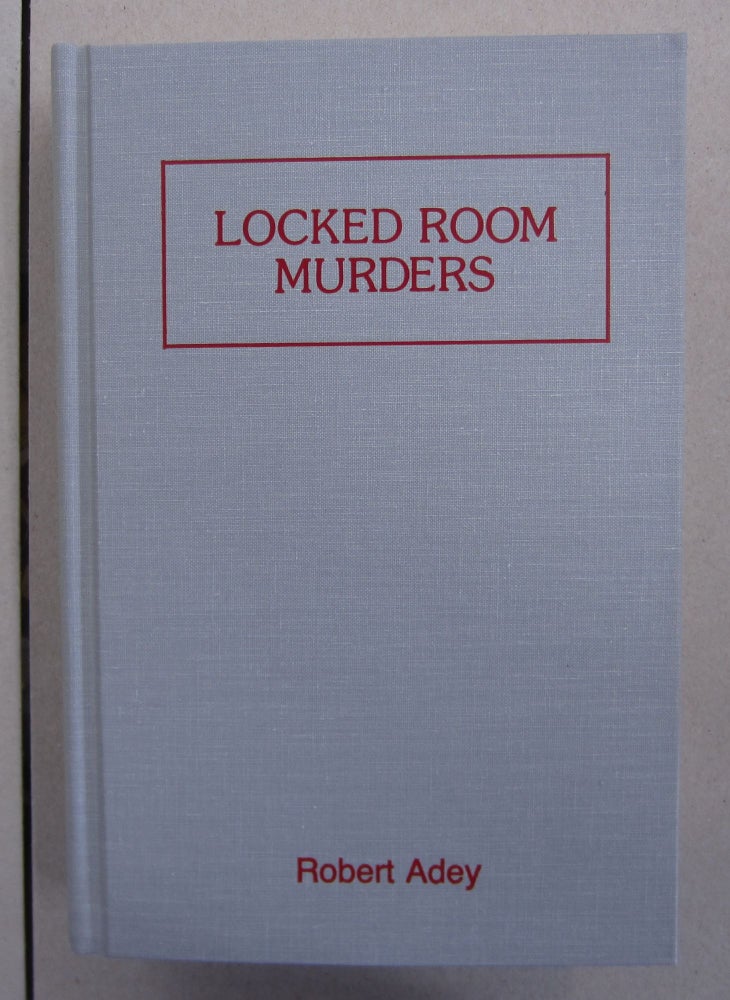 Item #63000 Locked Room Murders. Robert Adey.