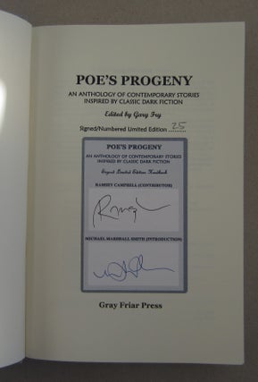 Poe's Progeny; An Anthology of Contemporary Stories Inspired by Classic Dark Fiction