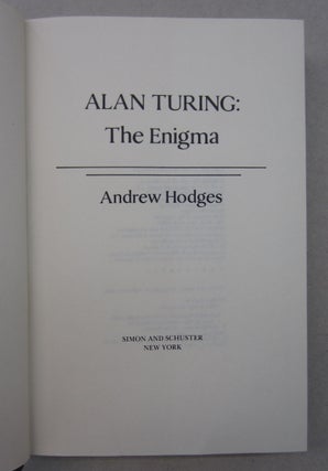 Alan Turing The Enigma.