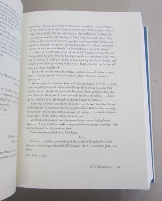 The Collected Letters of Robinson Jeffers, with Selected Letters of Una Jeffers: Volume Two, 1931-1939.