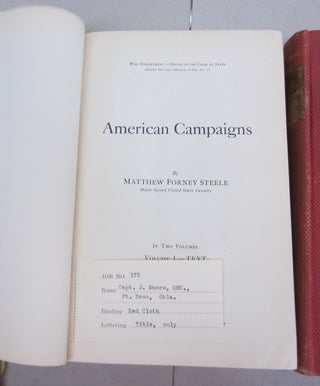 American Campaigns Volume I - Text and Volume II - Maps set.