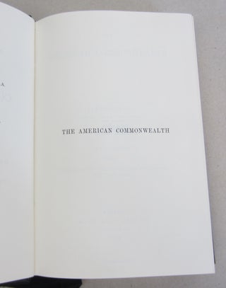 The American Commonwealth Volume I.