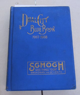 Item #65067 Dual City Blue Book ( Householders' Directory); 1907-1908