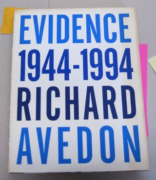 Item #66193 Evidene 1944-1994. Richard Avedon with, Jane Livingston, Adam Gopnik