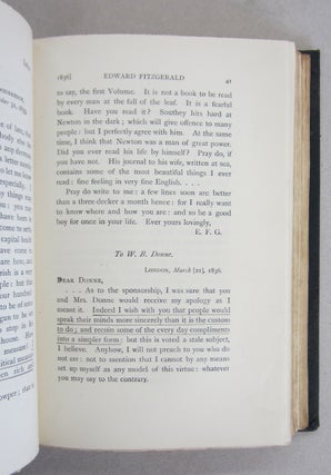 Letters of Edward Fitzgerald in Two Volumes.