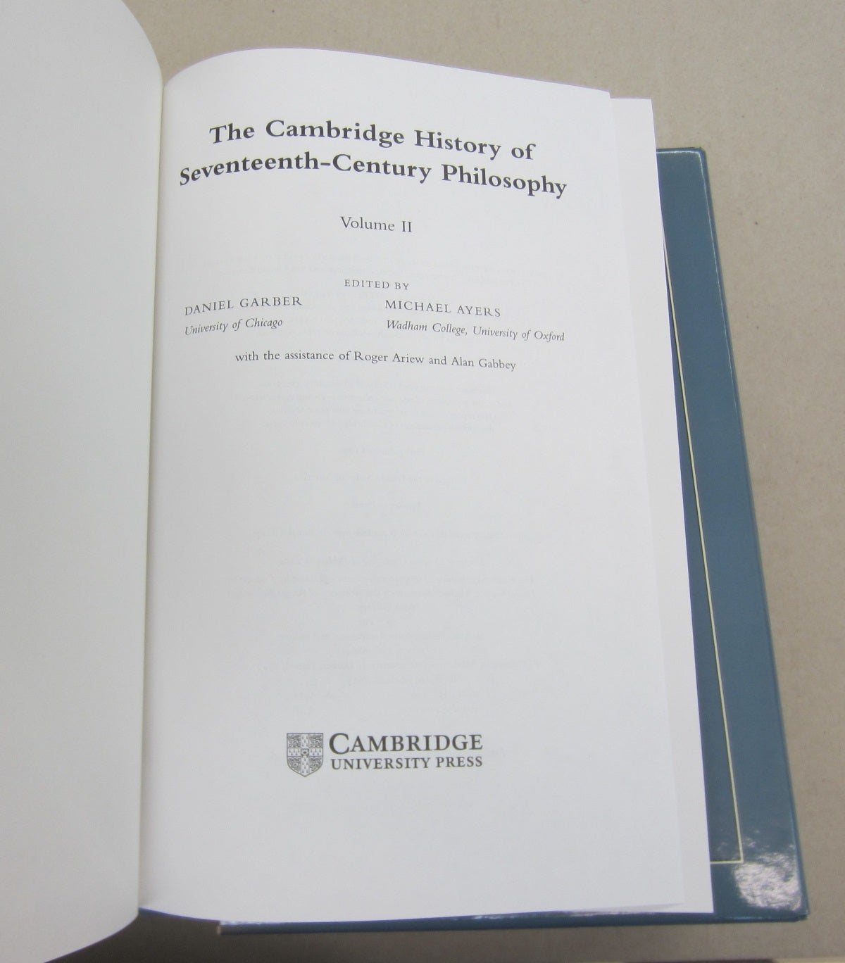 Bibliography - The Cambridge History of Seventeenth-century Philosophy