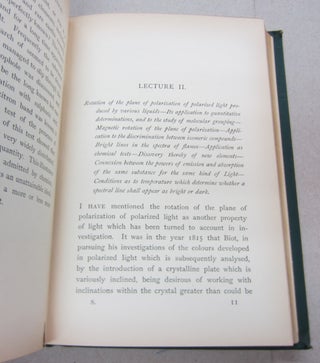 Burnett Lectures On Light in Three Courses; Delivered at Aberdeen in November 1883, December, 1884, and November, 1885