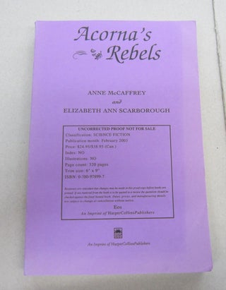 Item #67738 Acorna's Rebels. Anne McCaffrey, Elizabeth Ann Scarborough
