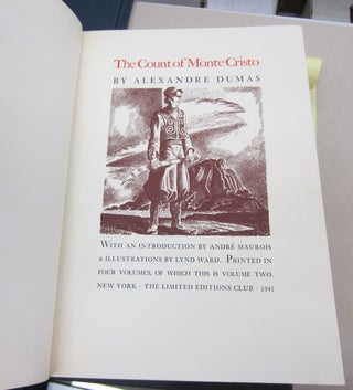The Count of Monte Cristo in four volumes.