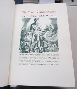 The Count of Monte Cristo in four volumes.