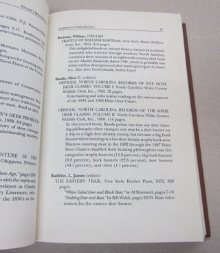 Wegner's Bibliography on Deer and Deer Hunting; A Comprehensive Annotated Compilation of Books in English Pertaining to Deer and Their Hunting 1413-1991