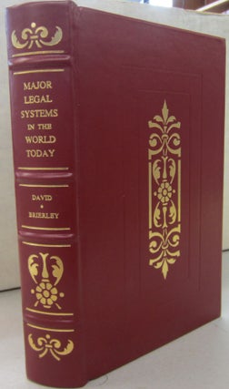 Item #68492 Major Legal Systems in the World Today; An Introduciton to the Comparative Study of...