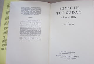 Egypt in the Sudan 1820-1881.