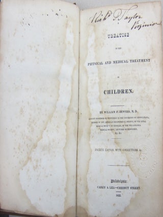 Treatise on the Physical and Medical Treatment of Children.