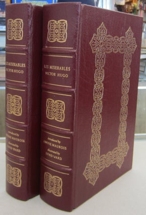 Item #69999 Les Miserables 2 volume set. Victor Hugo, Andre Maurois