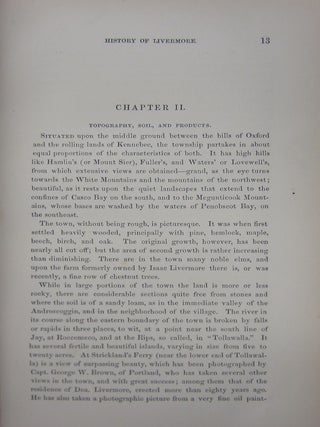 Notes, Historical, Desciptive, and Personal, of Livermore, in Androscoggin (Formerly in Oxford) County Maine.