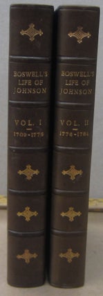 Item #70394 The Life of Samuel Johnson in Two volumes. James Boswell