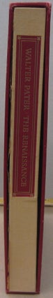 Item #70396 The Renaissance; Studies in Art and Poetry. Walter Pater, Kenneth Clark, introduction...