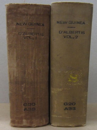 Item #70421 New Guinea: What I Did and What I Saw Two volume set. D'Albertis, uigi, aria