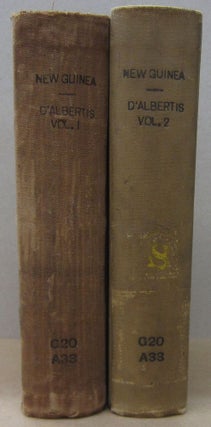 Item #70421 New Guinea: What I Did and What I Saw Two volume set. D'Albertis, uigi, aria