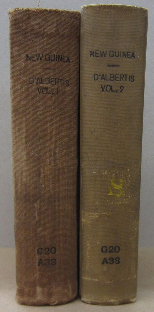 Item #70421 New Guinea: What I Did and What I Saw Two volume set. D'Albertis, uigi, aria.