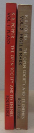 Item #70459 The Open Society and its Enemies; Two Volume set. K R. Popper
