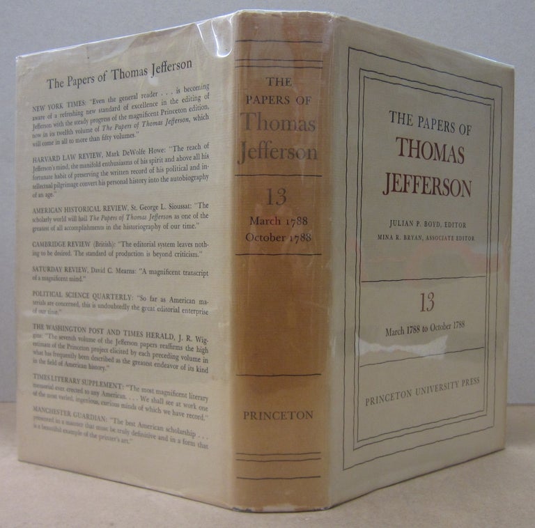 Item #70498 The Papers of Thomas Jefferson VOLUME 13. Thomas Jefferson, Mina Bryan Julian P. Boyd, ed, associate.
