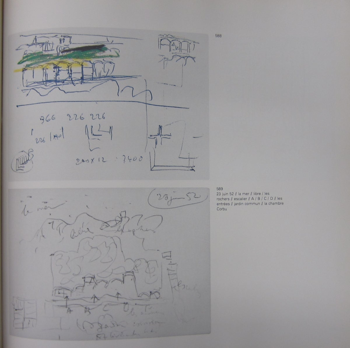 Le Corbusier Sketchbooks 2 1950-1954 | Françoise de Franclieu