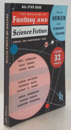 Item #71165 The Magazine of Fantasy and Science Fiction October 1959. Heinlein, Robert A., Poul...