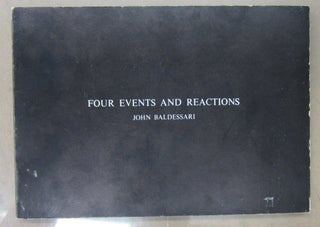 Item #71318 Four Events and Reactions. John Baldessari