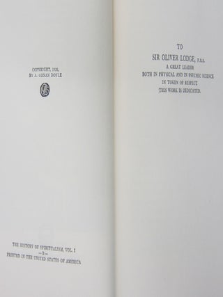 The History of Spiritualism.