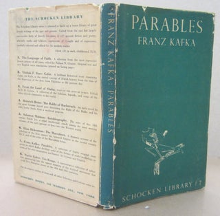 Item #71456 Parables; in German and English. Franz Kafka
