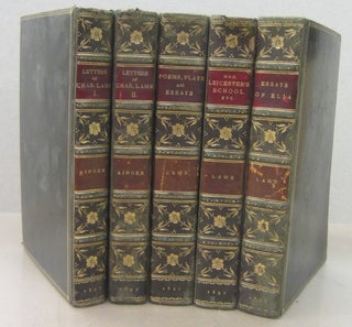 Item #71639 Essays of Elia, Letters of Charles Lamb vol 1 and 2, Mrs. Leicester's School, Poems...