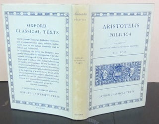 Item #72106 Aristotelis Politica Recognovit Brevique Adnotatione Critica Instruxit. Aristotle, W....