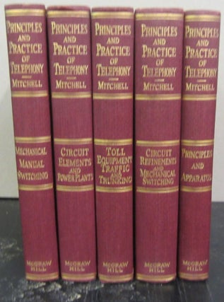 Item #72592 Principles and Practice of Telephony 5 volume set. Jay G. Mitchell