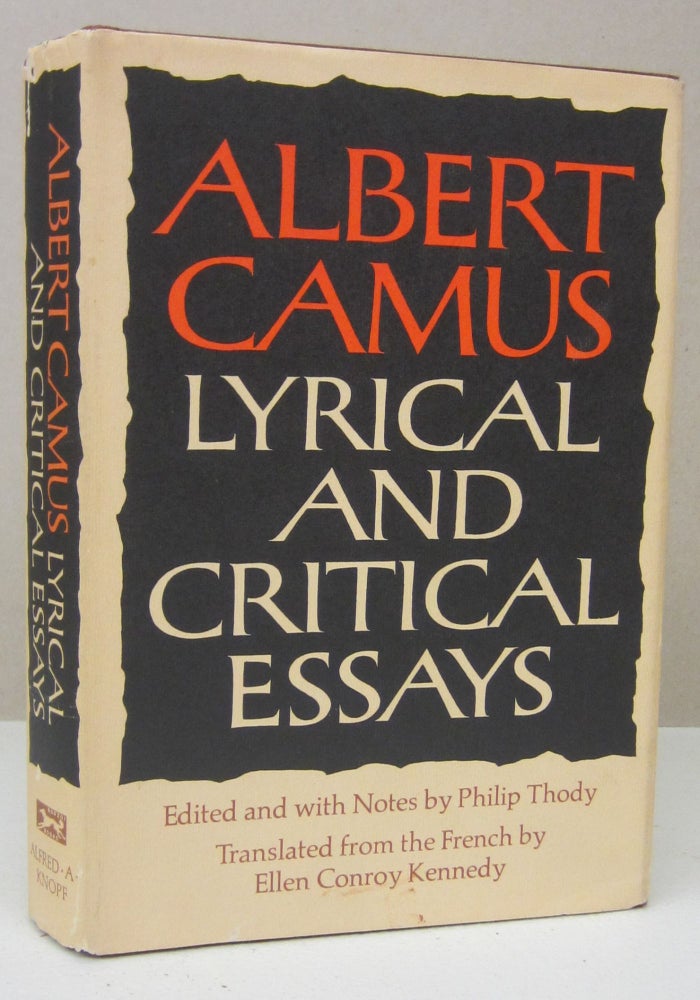 Item #73260 Lyrical and Critical Essays. Albert Camus.