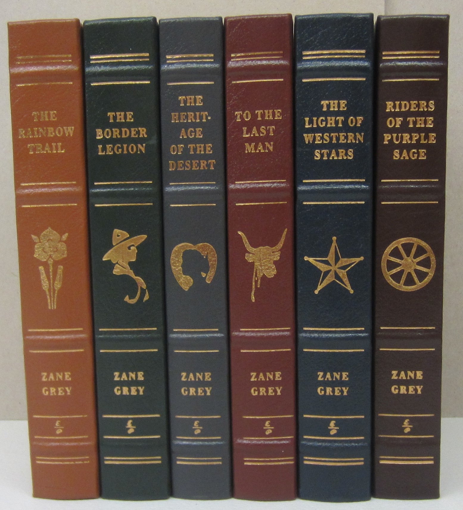 Western Zane Grey Classics Six Volumes; Riders of the Purple Sage, The  Rainbow Trail, To the Last Man, The Light of Western Stars,The Heritage of  the 