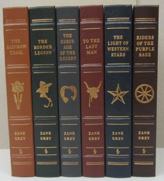 Item #73288 Western Zane Grey Classics Six Volumes; Riders of the Purple Sage, The Rainbow Trail,...