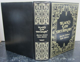 Item #73767 Black's Law Dictionary Special Deluxe Fifth Edition. Henry Campbell Black